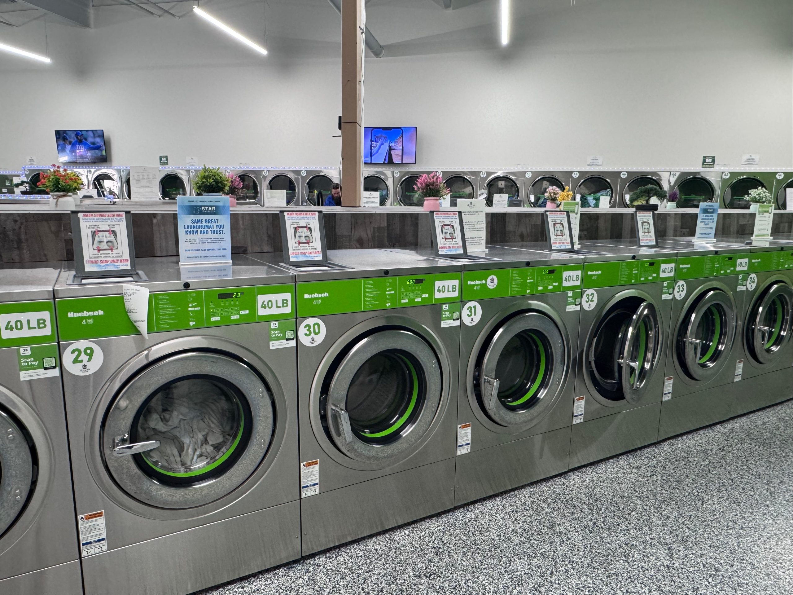 Clean folded laundry prepared for same day laundry service